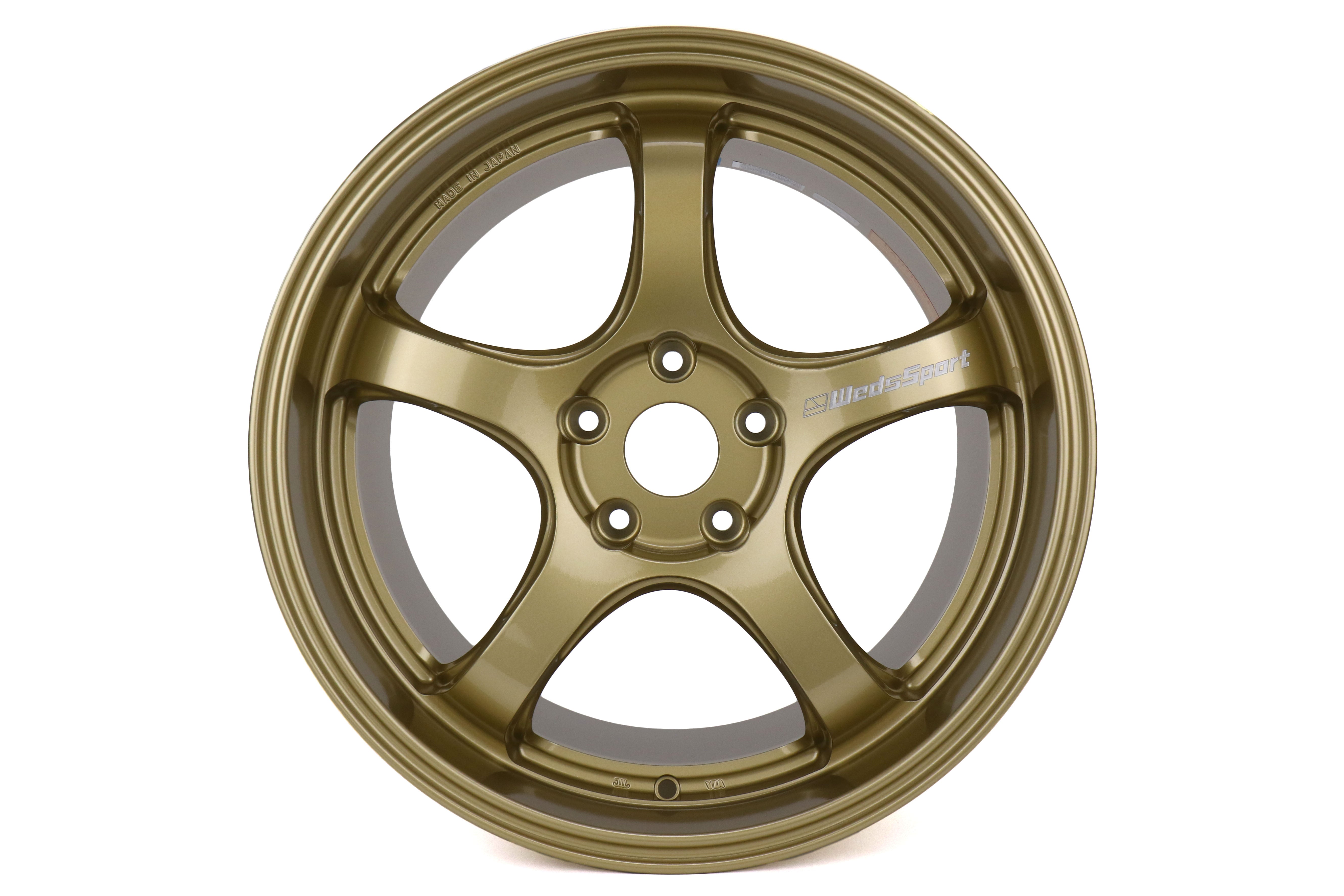 WedsSport RN-05M Gold 18x9.5 +38 5x114.3 (Single Wheel) - 2015-2023 Subaru WRX / 2015-2021 STI